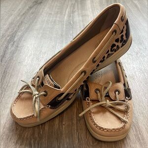 SPERRY TOP SIDER Ladies sz 11 Leopard Print SHOES